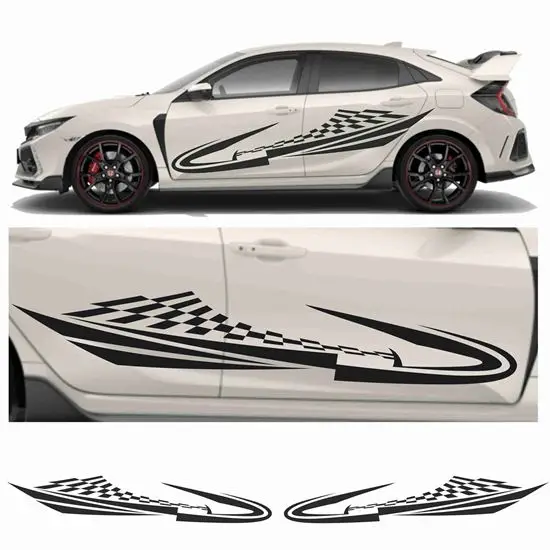 Works with most car stickers side Swoosh Chequer Graphics Auto Parts Side Graphics Packing Sticker Decals
Works with most car stickers side Swoosh Chequer Graphics Auto Parts Side Graphics Packing Sticker Decals
