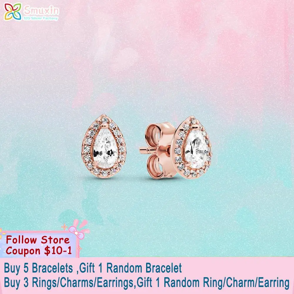 Smuxin 925 Sterling Silver Stud Earring Teardrop Halo Stud Earrings Cubic Zirconia Stud Earrings Women Earrings Girl Earrings
Smuxin 925 Sterling Silver Stud Earring Teardrop Halo Stud Earrings Cubic Zirconia Stud Earrings Women Earrings Girl Earrings