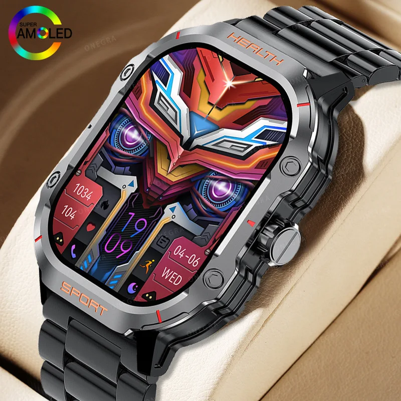 Smart Watch Men Outdoor Sports 2.1 inch Amoled Large Screen AI Voice Assistant NFC Health Monitoring Smartwatch For IOS Android
Smart Watch Men Outdoor Sports 2.1 inch Amoled Large Screen AI Voice Assistant NFC Health Monitoring Smartwatch For IOS Android