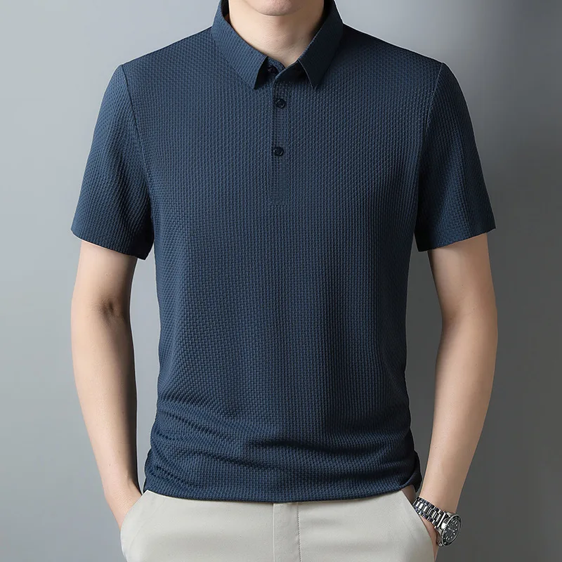 Man Short Sleeve Casual Business Sportswear Shirt Plus Size 3xl 4xl Summer Jacquard Seamless Breathable Khaki Polo Shirt Male
Man Short Sleeve Casual Business Sportswear Shirt Plus Size 3xl 4xl Summer Jacquard Seamless Breathable Khaki Polo Shirt Male