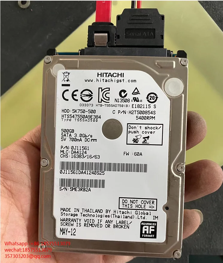 Для Hita chi 0J11561 E182115S 2,5 "жесткий диск для ноутбука 500G жесткий диск
Для Hita chi 0J11561 E182115S 2,5 "жесткий диск для ноутбука 500G жесткий диск