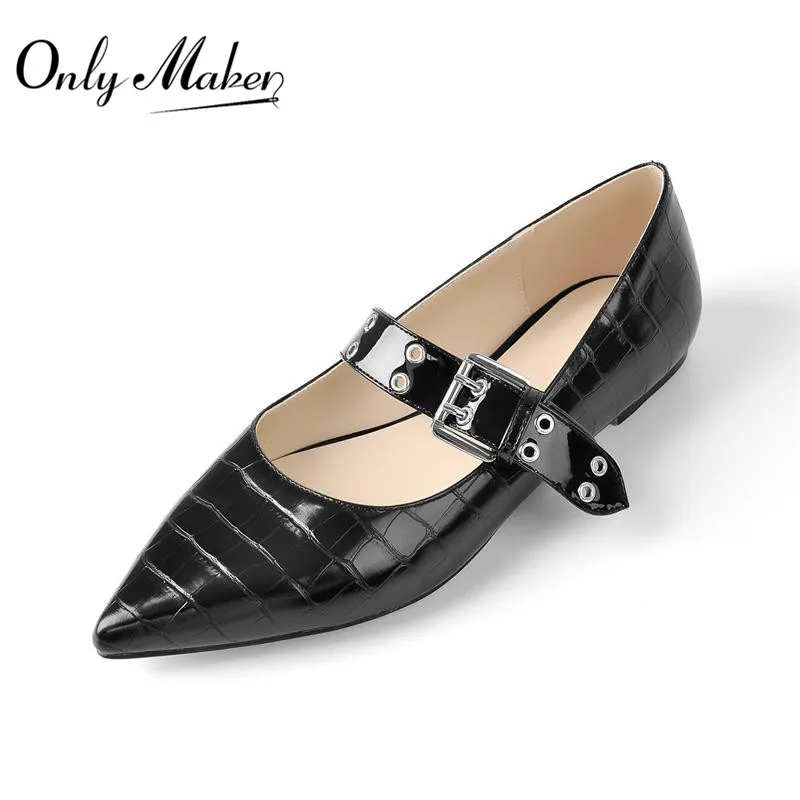 Onlymaker Women Pointed Toe Black Stone Red Glitter Strap Fashion Flat Pumps Big Size Lady Flat
Onlymaker Women Pointed Toe Black Stone Red Glitter Strap Fashion Flat Pumps Big Size Lady Flat