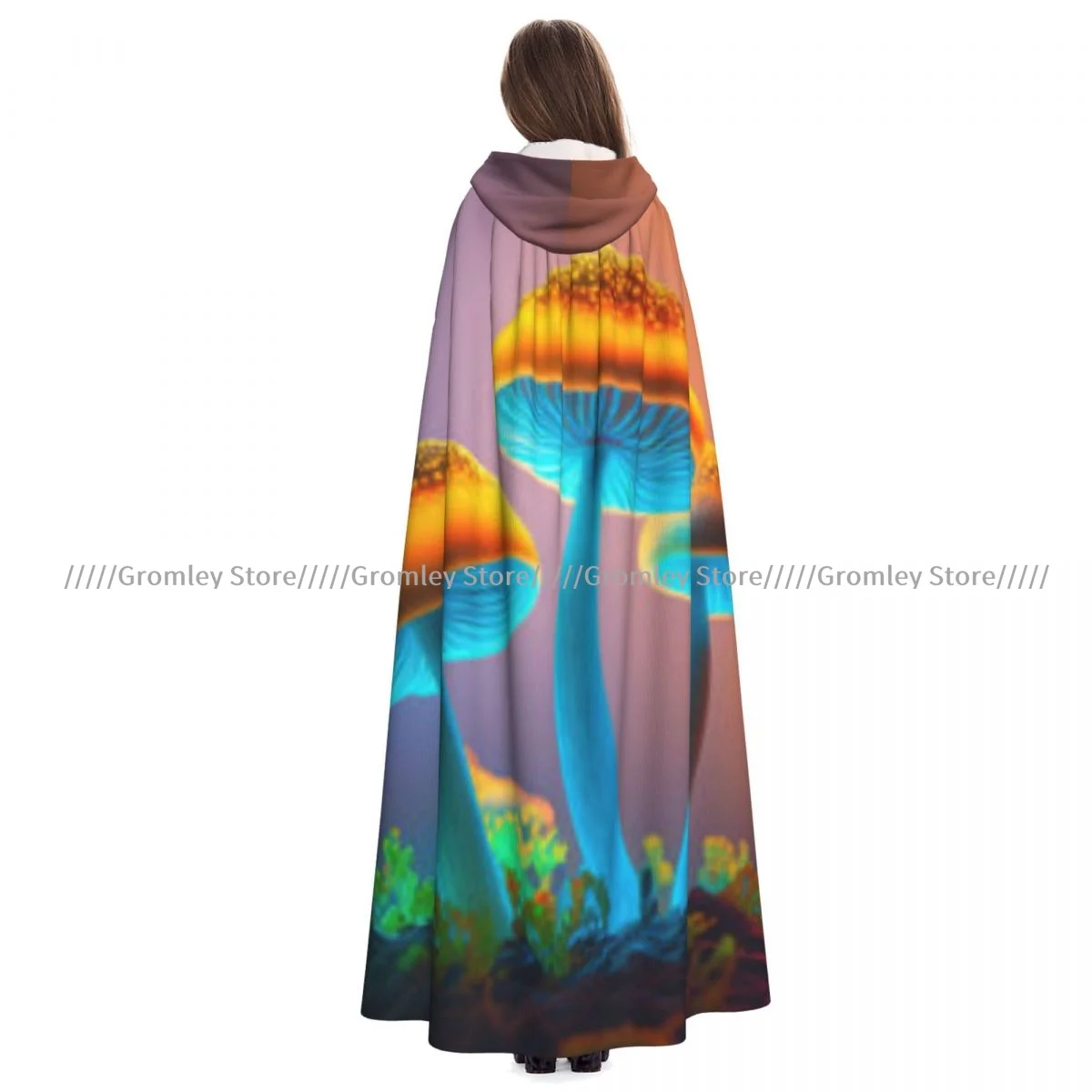 Witch Long Hooded Robe Mushrooms Halloween Cloak Cosplay Costumes for Adult
Witch Long Hooded Robe Mushrooms Halloween Cloak Cosplay Costumes for Adult
