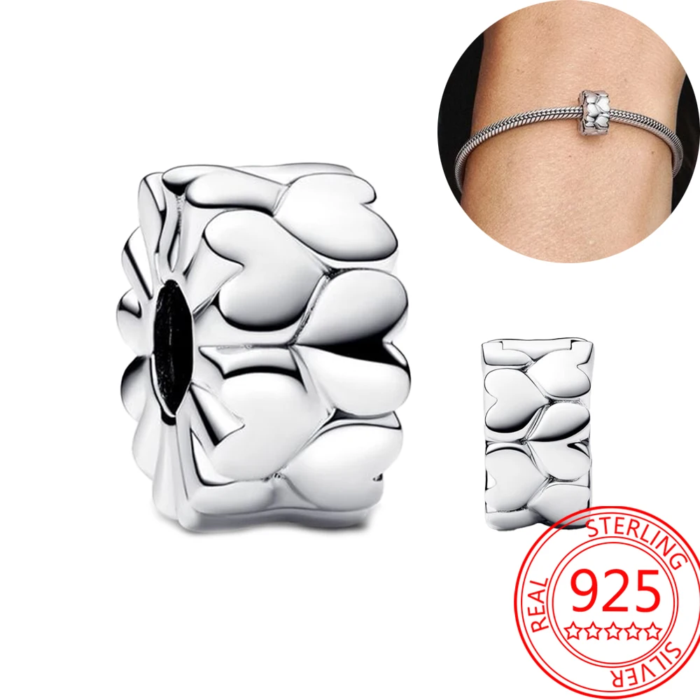 Минималистичный и романтический зажим из стерлингового серебра 925 пробы с узором в виде сердца, Шарм подходит для браслета Пандоры, Премиум Универсальный аксессуар «сделай сам»
Минималистичный и романтический зажим из стерлингового серебра 925 пробы с узором в виде сердца, Шарм подходит для браслета Пандоры, Премиум Универсальный аксессуар «сделай сам»