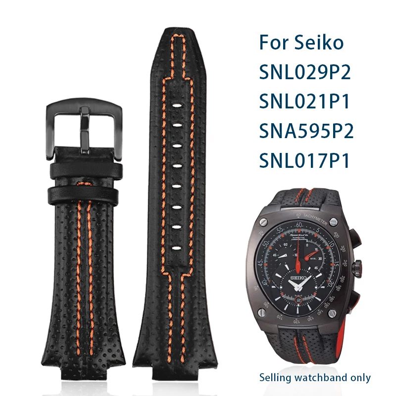 Leather Watch Band for Seiko SNL029P2/021P1 SNA595P2 SNL017P1 Special Interface Watch Strap 27mm Accessories
Leather Watch Band for Seiko SNL029P2/021P1 SNA595P2 SNL017P1 Special Interface Watch Strap 27mm Accessories