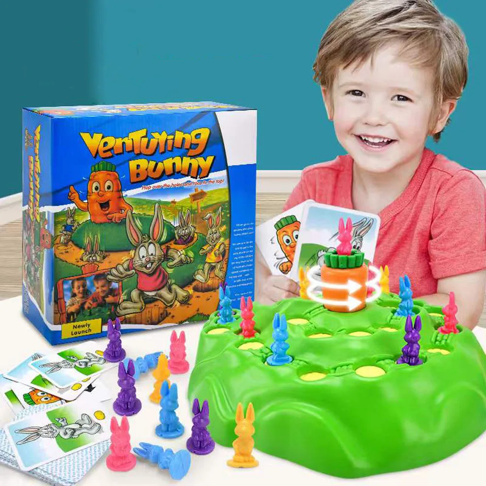 Rabbit Trap Game Toy Cross Country Race Spinning Turnip Drop Childhood Board Game Family Fun Early Education Toys for Children
Rabbit Trap Game Toy Cross Country Race Spinning Turnip Drop Childhood Board Game Family Fun Early Education Toys for Children