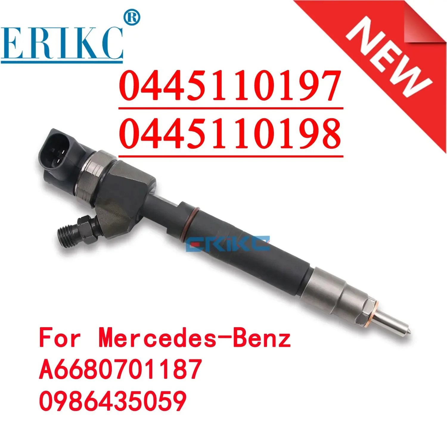 

0445110197 0445110198 Fuel Injection Jet A6680701187 Diesel Injector Sprayer 0 445 110 197 for Mercedes-Benz 0986435059