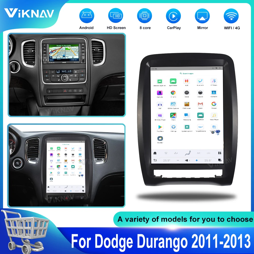 Auto Stereo Car Radio For Dodge Durango 2011-2013 Touch Screen Android Auto Carplay GPS Navigation Multimedia player Head Unit
Auto Stereo Car Radio For Dodge Durango 2011-2013 Touch Screen Android Auto Carplay GPS Navigation Multimedia player Head Unit