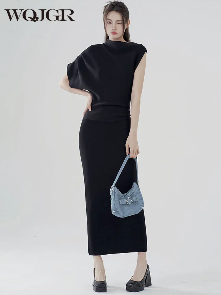 Весенне-осеннее платье WQJGR, женское строгое платье 2023, строгие платья с одним открытым плечом и складками, элегантные платья
Весенне-осеннее платье WQJGR, женское строгое платье 2023, строгие платья с одним открытым плечом и складками, элегантные платья