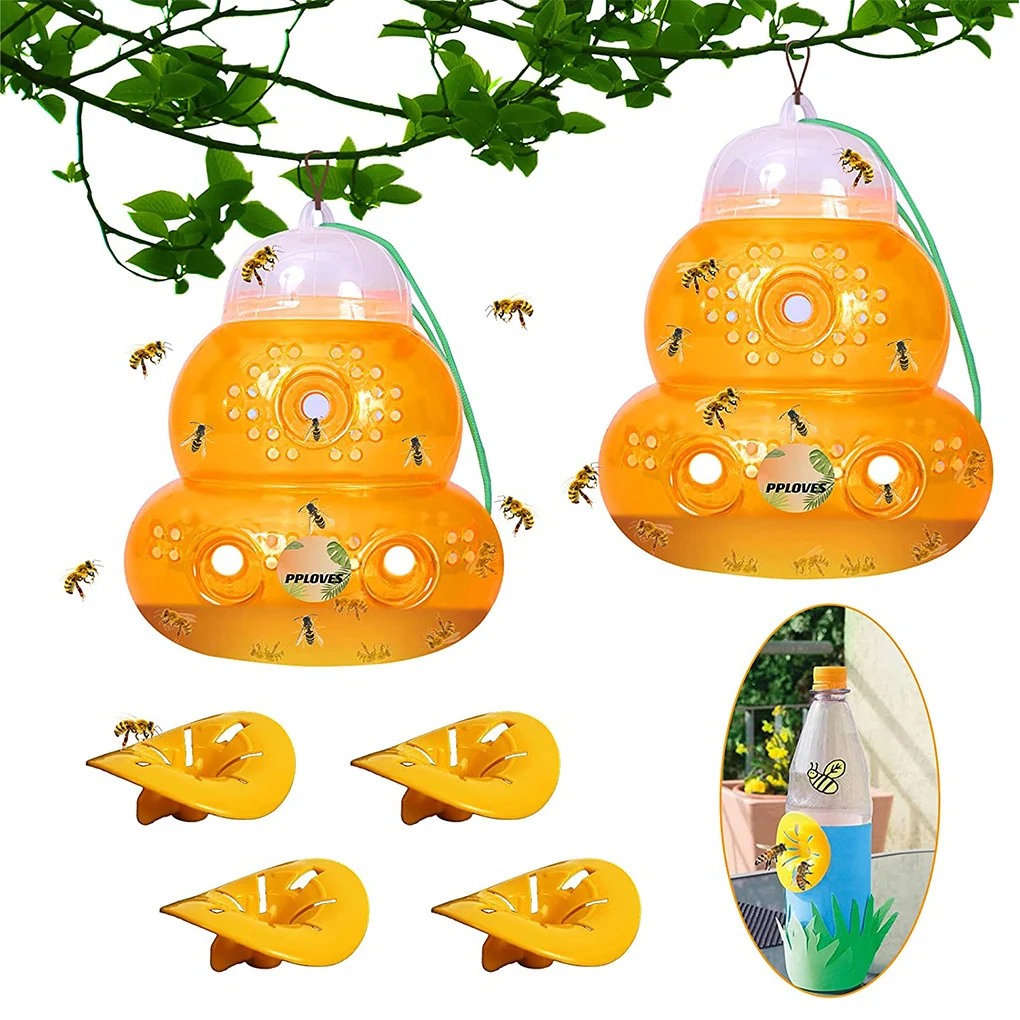 

Bee Catcher Reusable Outdoor Insect Pest Controller Plastic Waterproof Fly Bug Control Accessory