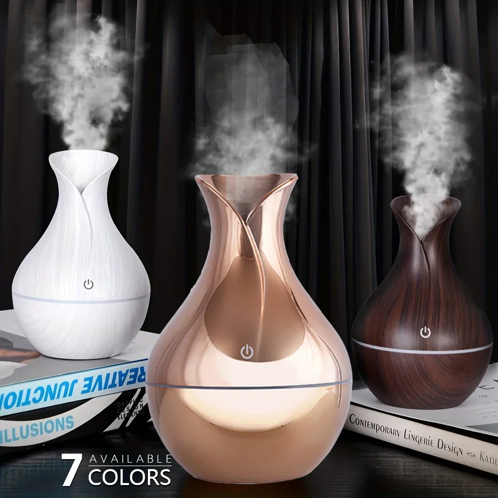 

200ml USB Aroma Essential Oil Diffuser Ultrasonic Mini Humidifier Air Purifier 7 Color Change LED Night Light for Office Home