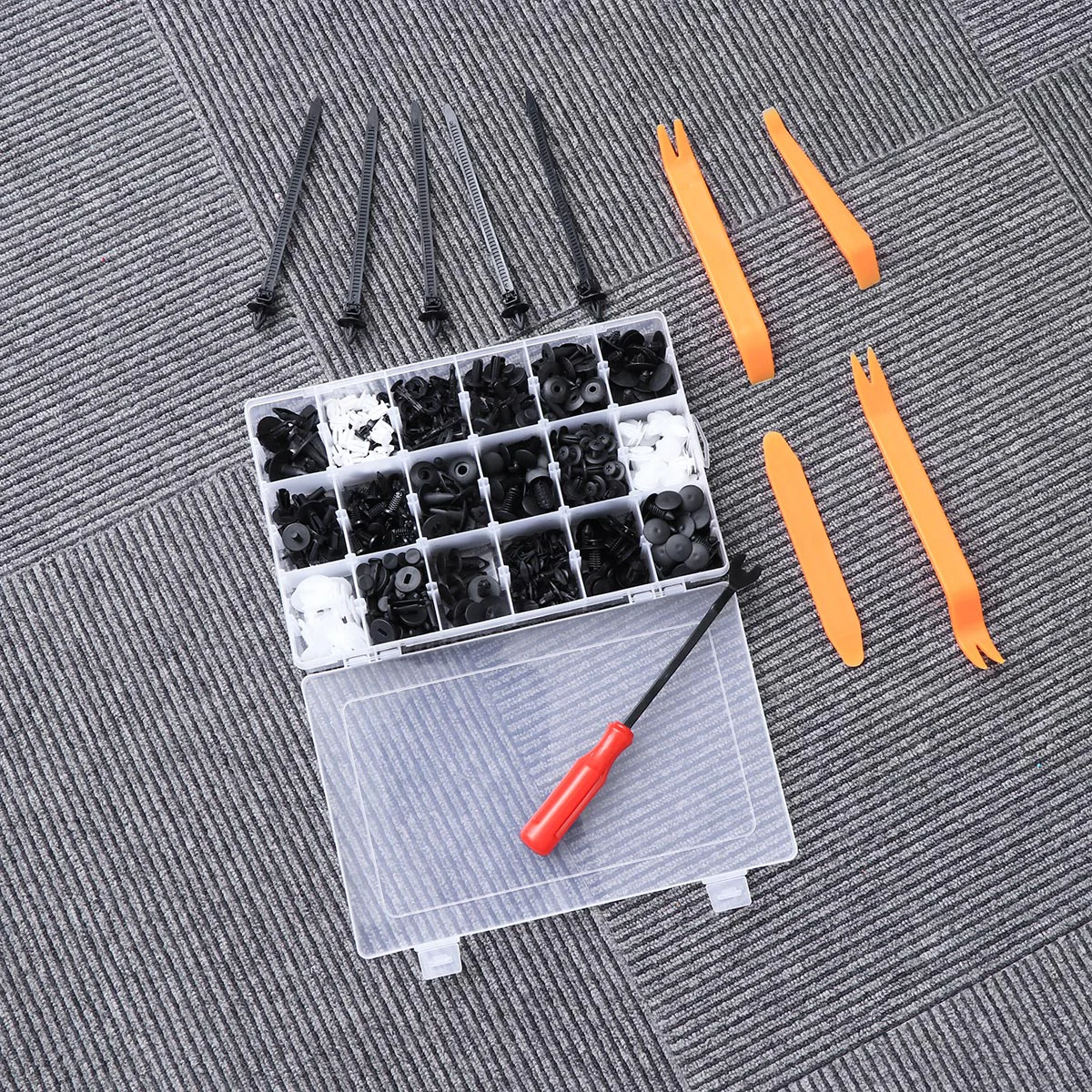 435 PCS Car Products Fixing Clips Bodies Auto Fasteners & Push for Cars Boxed Accessories
435 PCS Car Products Fixing Clips Bodies Auto Fasteners & Push for Cars Boxed Accessories