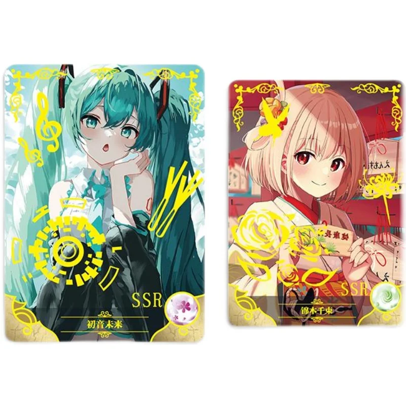 Story of the Goddess Series Anime Game The Heroine SSR Hatsune Miku Nilou Yor Forger Elysia Chisato Kawaii Girl Card Gifts 
Story of the Goddess Series Anime Game The Heroine SSR Hatsune Miku Nilou Yor Forger Elysia Chisato Kawaii Girl Card Gifts