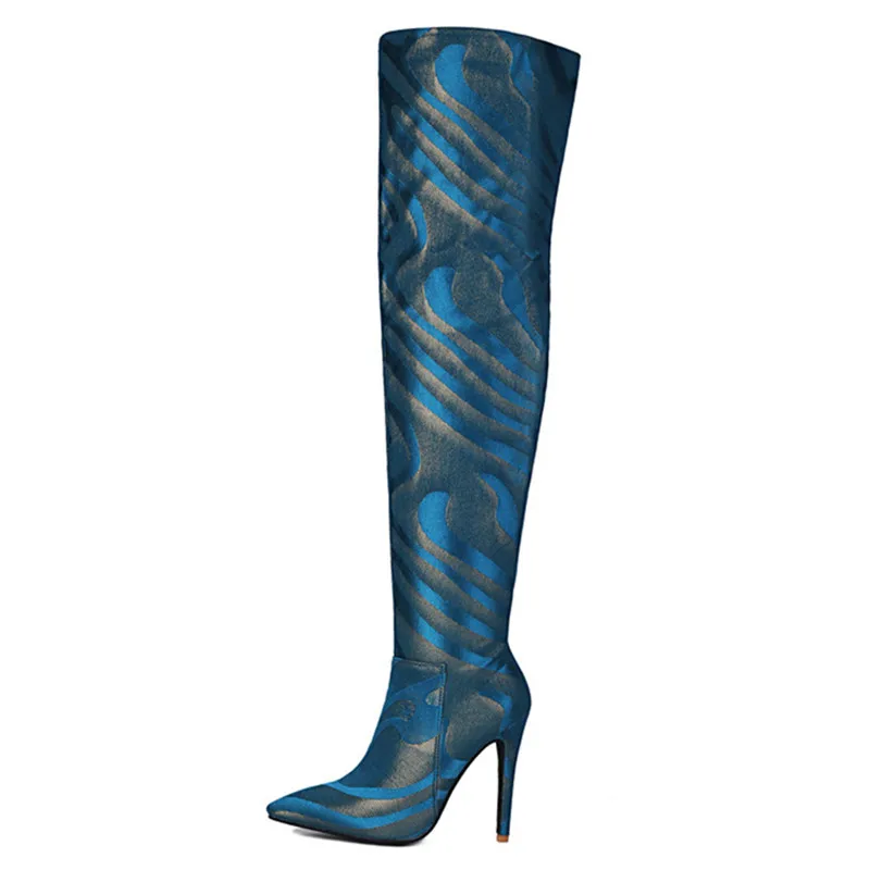 New Texture Zebra Patterned Women Boots Pointed Toe Thin Heels Over The Knee Long Boots Sexy High Heels Casual Cool Winter Shoes
New Texture Zebra Patterned Women Boots Pointed Toe Thin Heels Over The Knee Long Boots Sexy High Heels Casual Cool Winter Shoes