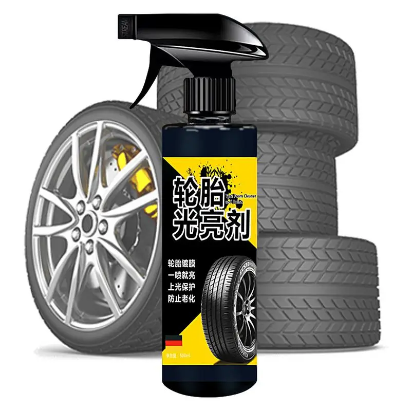 

Tire Shine Spray 500ml User Friendly Tire Dressing User Friendly Spray UV Protection Ensures Precise Shine & Minimal Overspray