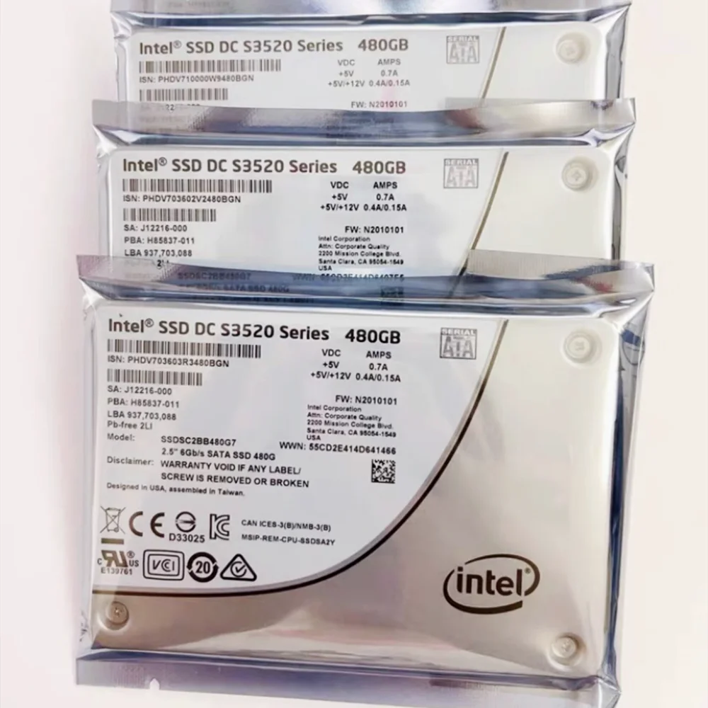

Original DC S3520 SERIES 240GB 480GB 800GB 960GB 2.5" Solid State Drive Internal SSD MLC 2.5" SSD Drives For Intel