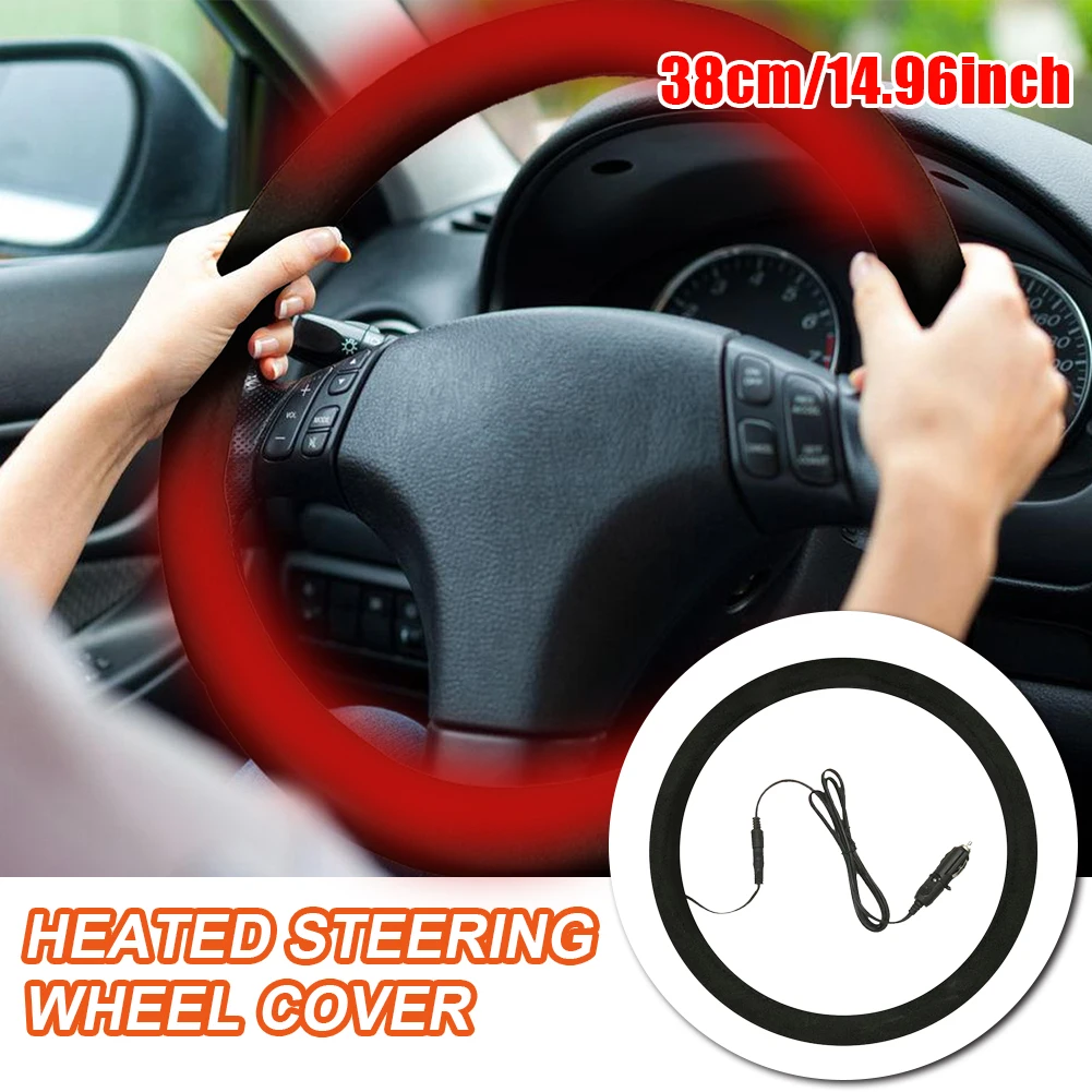 Universal 15 inch 38 Cm Winter Automatic Heated Steering Wheel Cover 12V Eelectric Heating Cover Soft Plush Cover Accessory
Universal 15 inch 38 Cm Winter Automatic Heated Steering Wheel Cover 12V Eelectric Heating Cover Soft Plush Cover Accessory