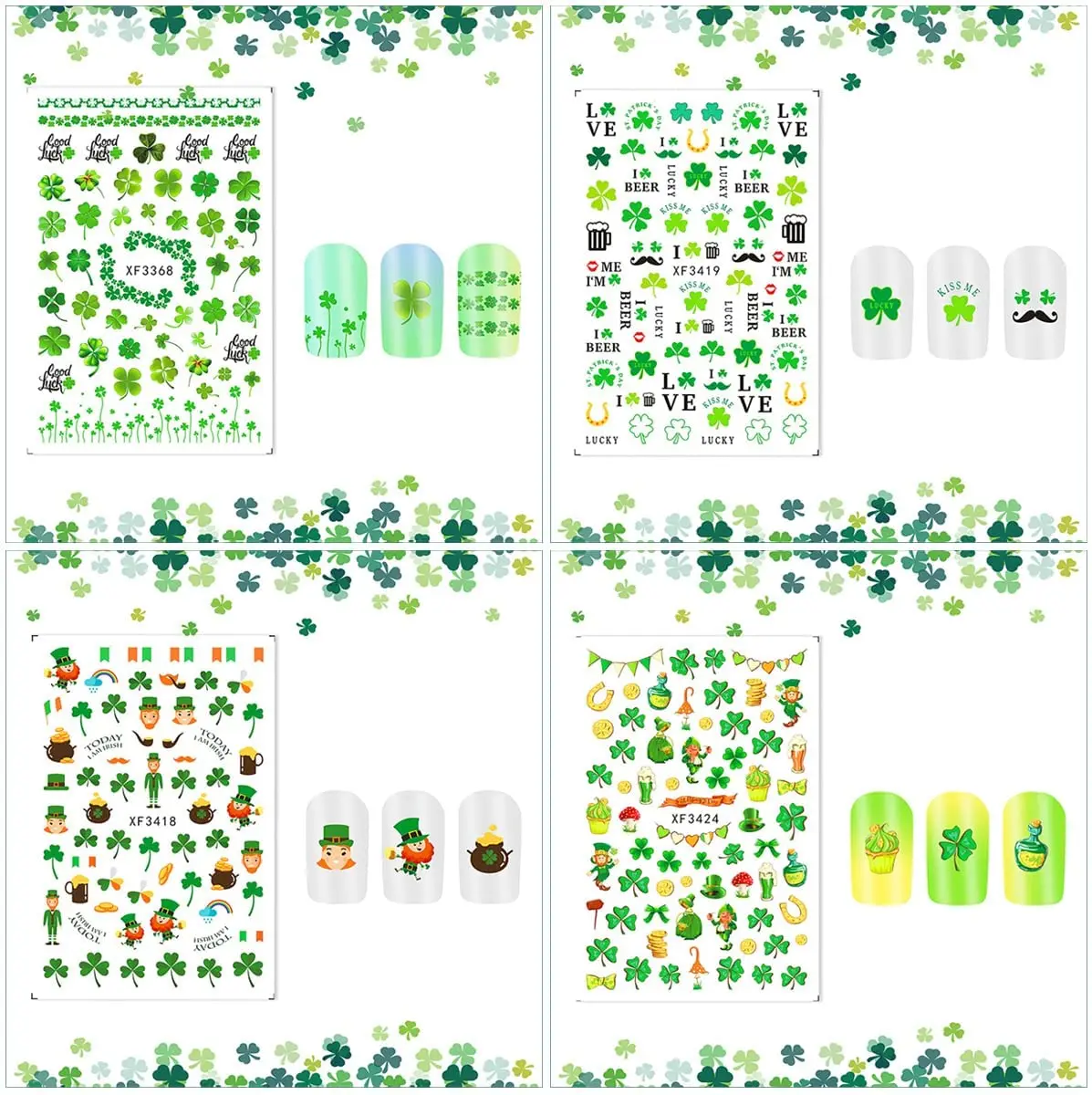 Lucky Charm Nail Decals