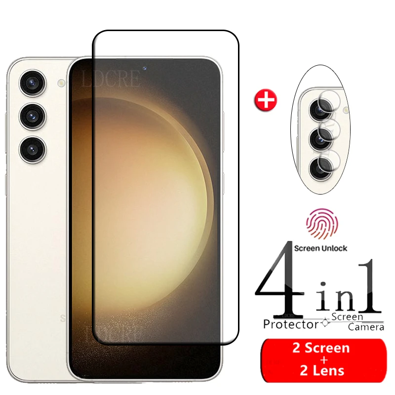 4-in-1 For Samsung Galaxy S23 Glass For Samsung S23 Plus Glass Full Cover Screen Protector Samsung S21 S22 S23 Plus Lens Glass
4-in-1 For Samsung Galaxy S23 Glass For Samsung S23 Plus Glass Full Cover Screen Protector Samsung S21 S22 S23 Plus Lens Glass