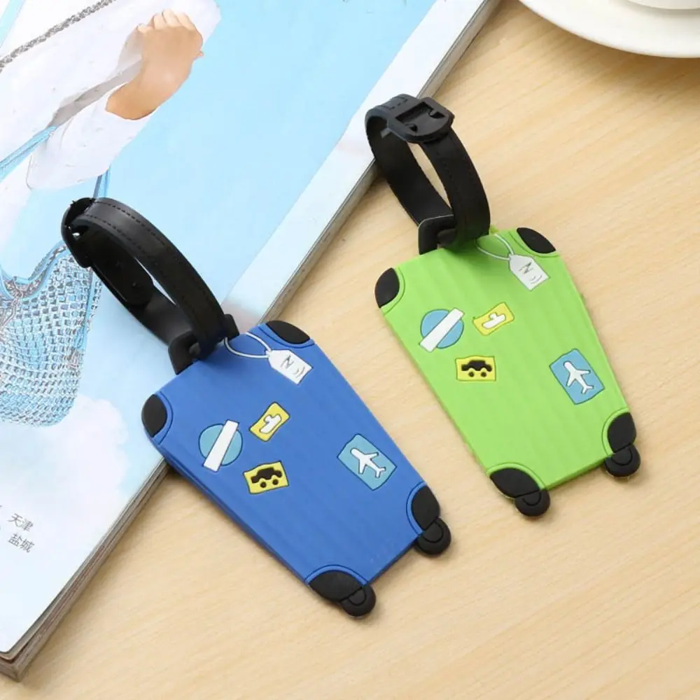 

PVC Name Luggage Tag Baggage Name Tags Information Card Boarding Pass Travel Accessories Luggage Shape Airplane Suitcase Tag