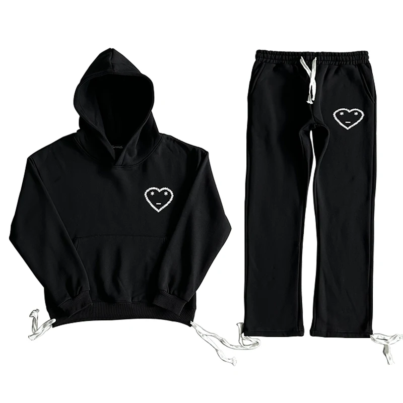 CARSICKO Sportswear Set Quality Cotton Winter Clothes Black High Street Men Women Fashion Streetwear Hoodies Long Trousers 2023
CARSICKO Sportswear Set Quality Cotton Winter Clothes Black High Street Men Women Fashion Streetwear Hoodies Long Trousers 2023