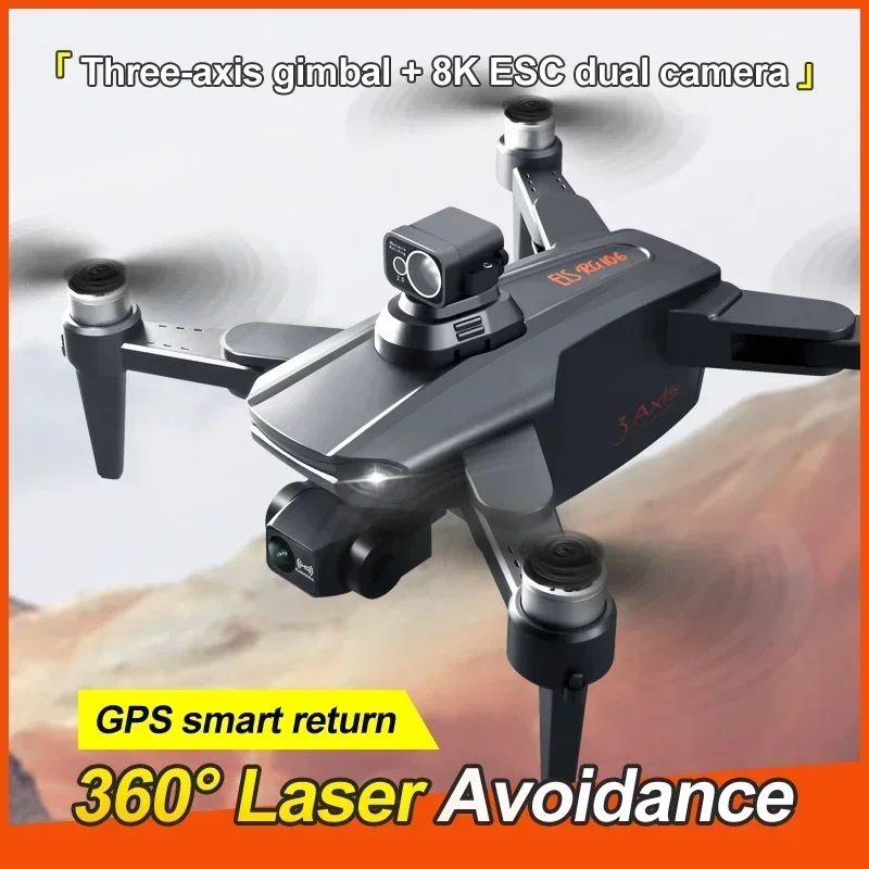 

8K 360 Obstacle Avoidance GPS Brushless Drone 3-Axis Gimbal Camera 5G Wifi FPV Dron Foldable Quadcopter Toys Gifts RG106 PRO