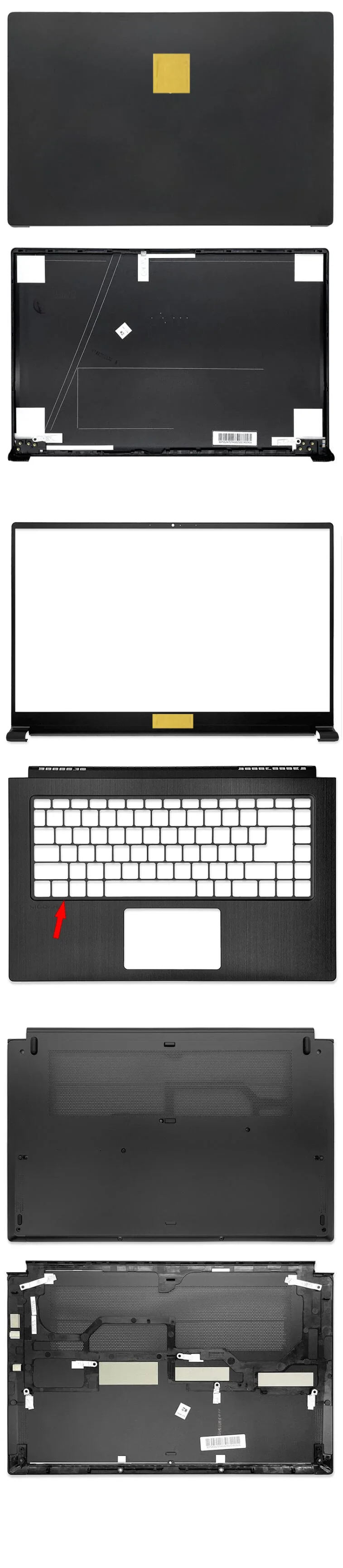 upper lower cover for MS I Modern 15 MS-1551 1552 M15 screen back case palm rest bottom shell top cover frame hinge bezel upper lower cover for MS I Modern 15 MS-1551 1552 M15 screen back case palm rest bottom shell top cover frame hinge bezel
