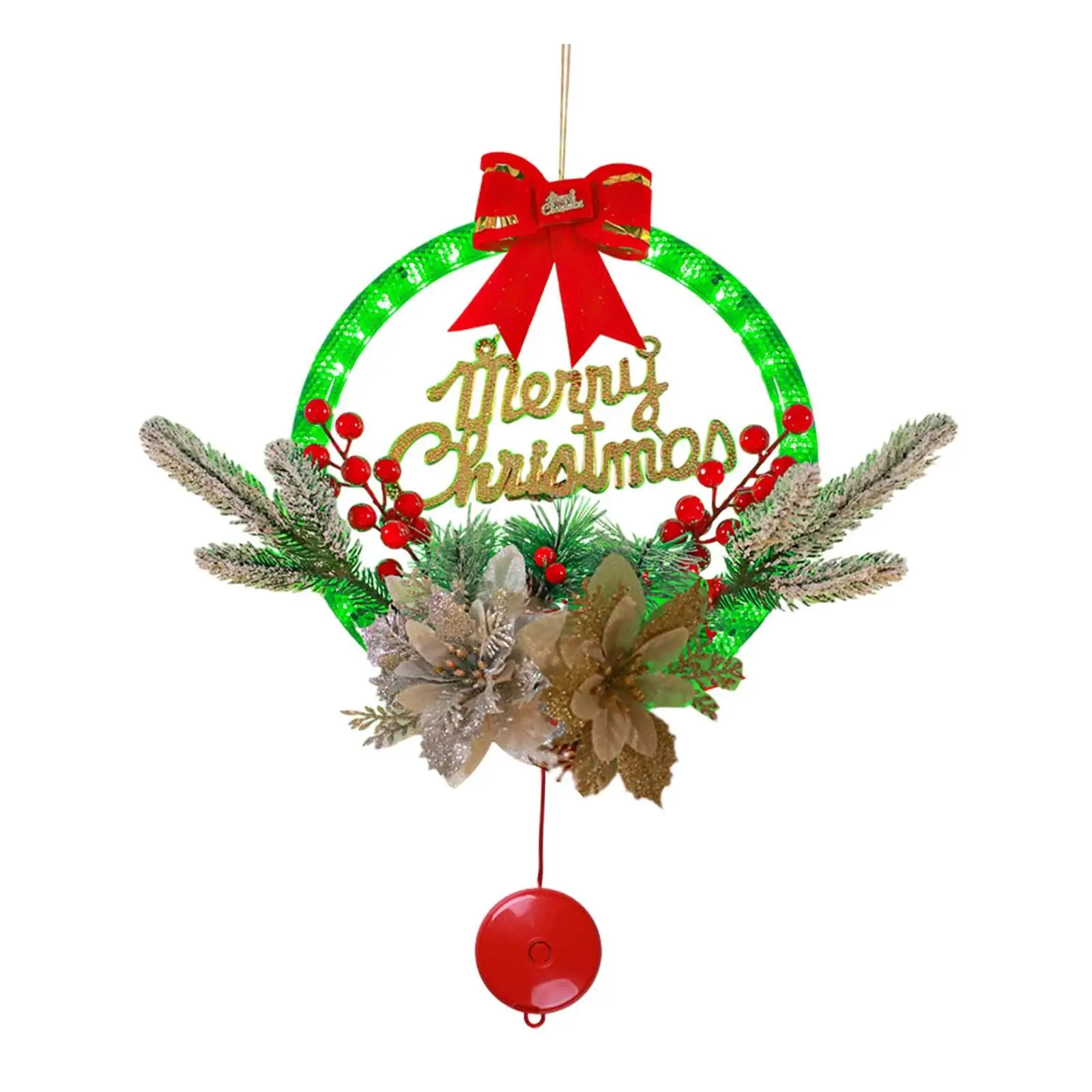 Light up Christmas Wreath Xmas Wreath Hanging Wreath Christmas Sign Wreath for Home Xmas Party Indoor Outdoor Wall Decor
Light up Christmas Wreath Xmas Wreath Hanging Wreath Christmas Sign Wreath for Home Xmas Party Indoor Outdoor Wall Decor
