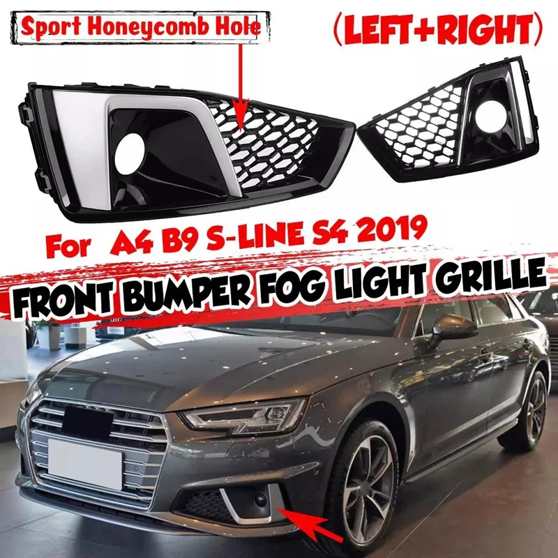 A Pair S-Lines S4 Car Front Bumper Fog Light Lamp Grill Grille Honeycomb For - A4 B9 S-LINES S4 2019
A Pair S-Lines S4 Car Front Bumper Fog Light Lamp Grill Grille Honeycomb For - A4 B9 S-LINES S4 2019