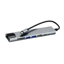 Network Card Type C To 100M Network Card Seven-in-one Hub High-speed Data Transmission Docking Station Multi-port
Network Card Type C To 100M Network Card Seven-in-one Hub High-speed Data Transmission Docking Station Multi-port