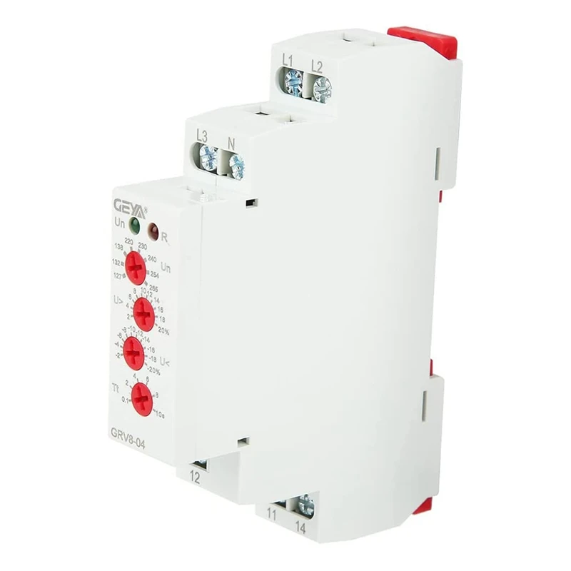 GEYA GRV8-04 M265 3-Phase Voltage Monitoring Relay Phase Sequence Phase Failure Protection
GEYA GRV8-04 M265 3-Phase Voltage Monitoring Relay Phase Sequence Phase Failure Protection