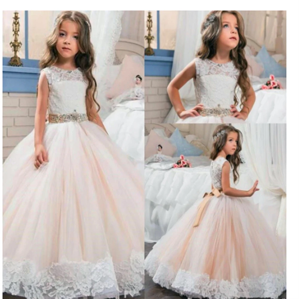 Princess Ball Beauty Pageant First Communion Tulle Lace Sleeveless Bow Belt Flower Girl Dress Kids Surprise Birthday Present
Princess Ball Beauty Pageant First Communion Tulle Lace Sleeveless Bow Belt Flower Girl Dress Kids Surprise Birthday Present