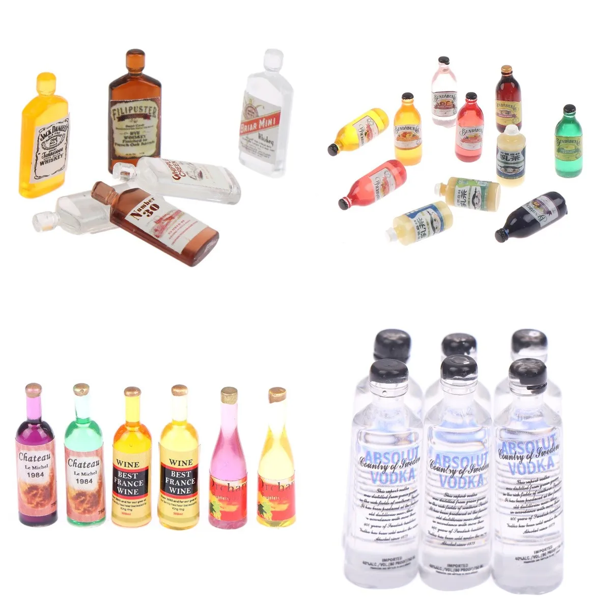 6Pcs 1/12 Dollhouse Miniature Accessories Mini Wine Bottle Set Simulation Drinks Model Toys For Doll House Decoration
6Pcs 1/12 Dollhouse Miniature Accessories Mini Wine Bottle Set Simulation Drinks Model Toys For Doll House Decoration