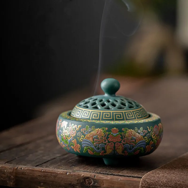 Ceramics Incense Burner Stick Holder Buddhism Line Incense Plate Sandalwood Coil Base Temples Yoga Studios Home Decoration
Ceramics Incense Burner Stick Holder Buddhism Line Incense Plate Sandalwood Coil Base Temples Yoga Studios Home Decoration