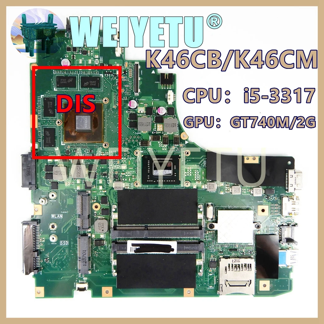 K46CM с i5-3317 CPU GT740M-V2G GPU Материнская плата ASUS A46C K46C K46CB K46CM материнская плата для ноутбука 100% протестирована ОК
K46CM с i5-3317 CPU GT740M-V2G GPU Материнская плата ASUS A46C K46C K46CB K46CM материнская плата для ноутбука 100% протестирована ОК
