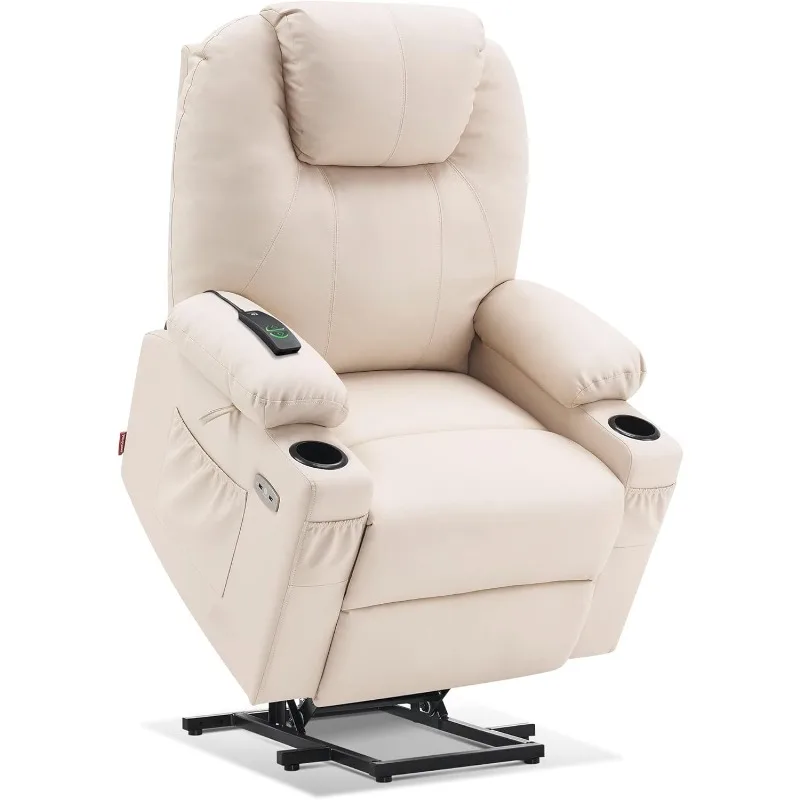 Large Power Lift Recliner Chair Sofa with Massage and Heat for Big and Tall Elderly People, 3 Positions, Cup Holders
Large Power Lift Recliner Chair Sofa with Massage and Heat for Big and Tall Elderly People, 3 Positions, Cup Holders