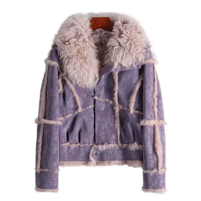 Autumn/Winter New Wool Collar Angora Rabbit Hair Fur One Piece Fashion Short Fur Coat2023
Autumn/Winter New Wool Collar Angora Rabbit Hair Fur One Piece Fashion Short Fur Coat2023