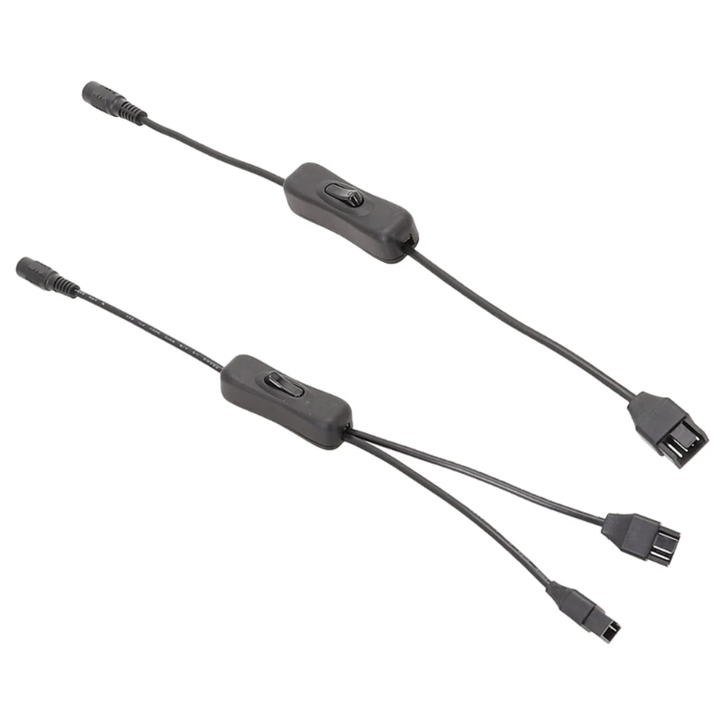 

33cm DC5.5x2.1mm Plug to 4Pin Computer PC Fan Power Adapter Cable Computer Fans to External Power Source
