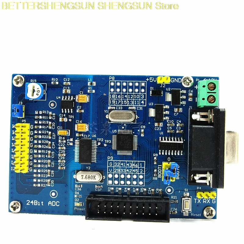 Модуль сбора высокой точности ADS1256 + STM32F103C8T6, обучающая плата промышленного управления, 24-битный источник питания ADC
Модуль сбора высокой точности ADS1256 + STM32F103C8T6, обучающая плата промышленного управления, 24-битный источник питания ADC