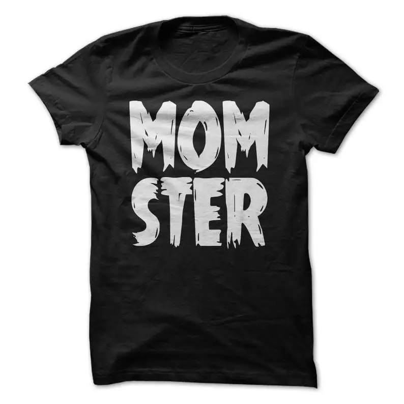 

Momster T-Shirt, Halloween Mom Shirt Summer Cotton O-Neck Short Sleeve Unisex T Shirt New Size S-3XL