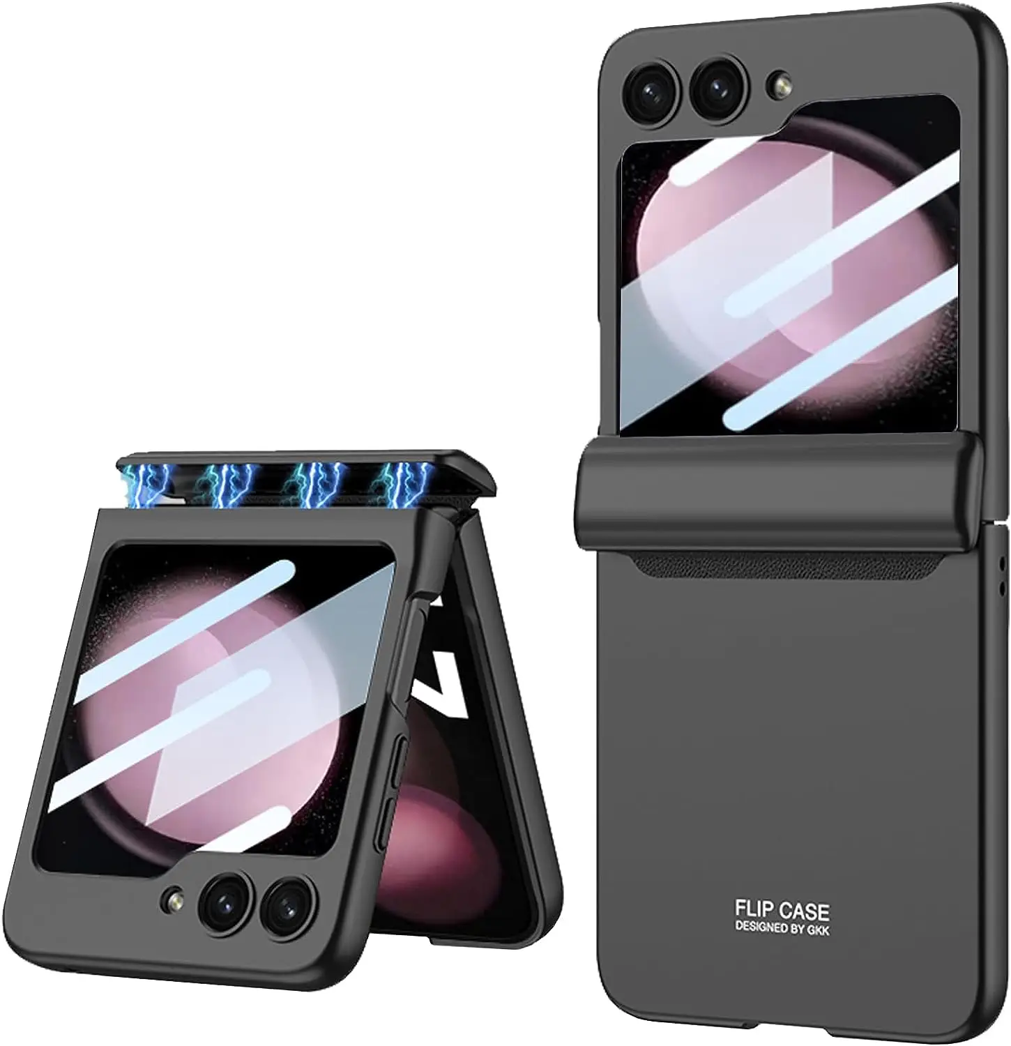 Для Samsung Galaxy Z Flip 5 Чехол с защитой шарниров Тонкий чехол для телефона со встроенной защитой экрана Защита, совместимая с беспроводной зарядкой для Samsung Z Flip 5 5G 2023
Для Samsung Galaxy Z Flip 5 Чехол с защитой шарниров Тонкий чехол для телефона со встроенной защитой экрана Защита, совместимая с беспроводной зарядкой для Samsung Z Flip 5 5G 2023