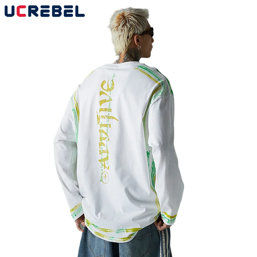 Double-sided Printed Graffiti T-shirt Mens Spring Autumn Streetwear Loose Crew Neck Long Sleeve Cotton Tee Men
Double-sided Printed Graffiti T-shirt Mens Spring Autumn Streetwear Loose Crew Neck Long Sleeve Cotton Tee Men