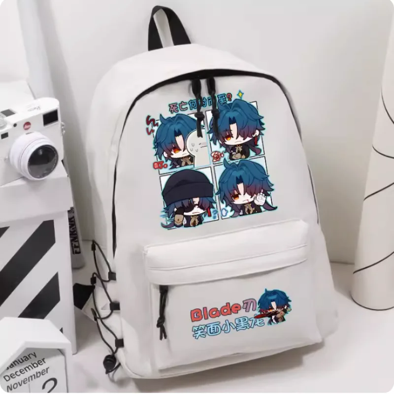 

Anime Honkai: Star Rail Blade Elastic Band Decoration Girls Bagpack Backpack Travel Bag Boy Teenager Schoolbag