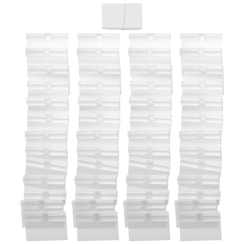 HOT-150Pcs Clear Plastic Label Holder Price Tag, Shelf Label Clip Removable Label Holder For Storage Bins Basket Labels
HOT-150Pcs Clear Plastic Label Holder Price Tag, Shelf Label Clip Removable Label Holder For Storage Bins Basket Labels