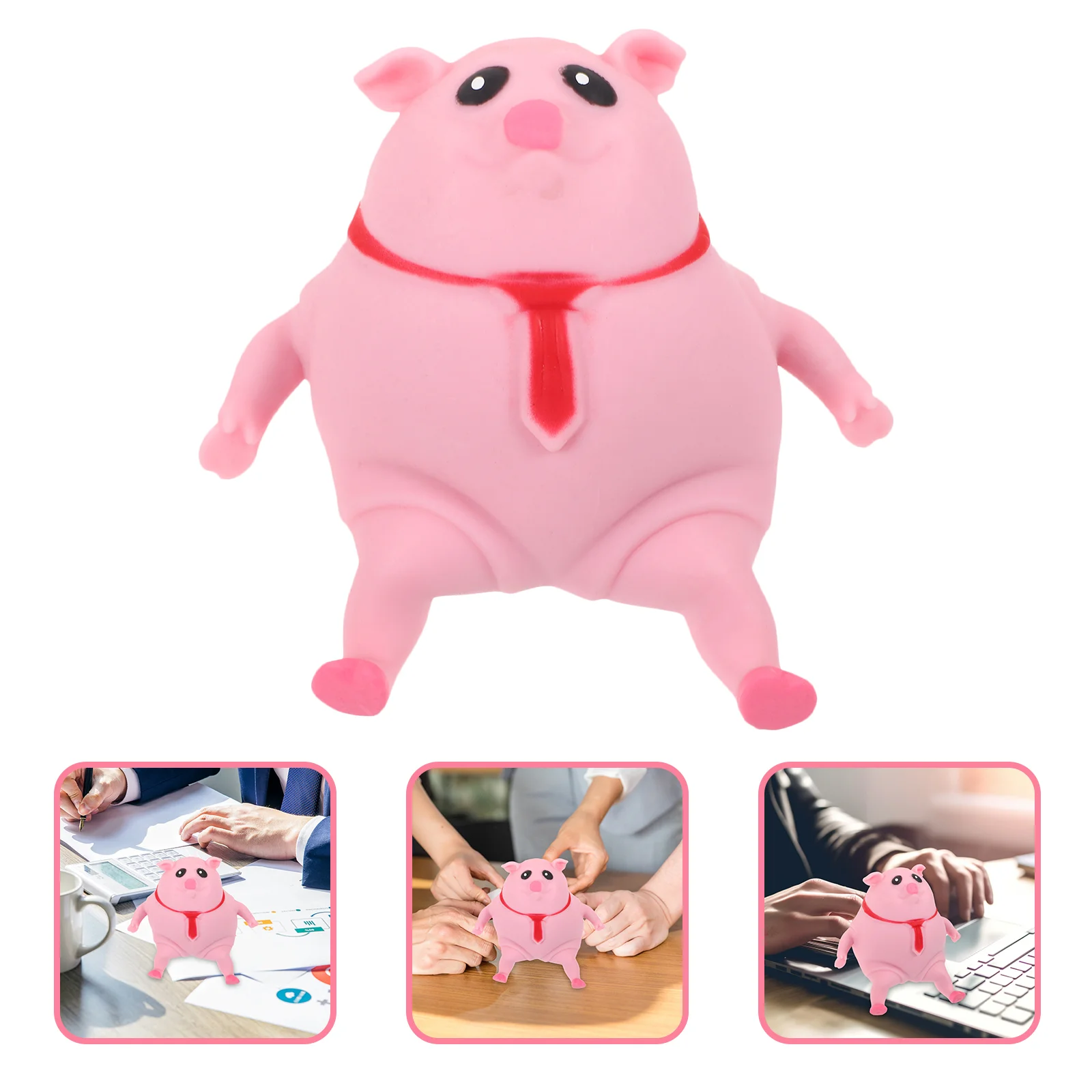 

Toy Toys Stress Kids Squishy Office Desk Decompression Piggy Animal Stretch Squeeze Pink Squeezing Balls Simulation Sensory Ball