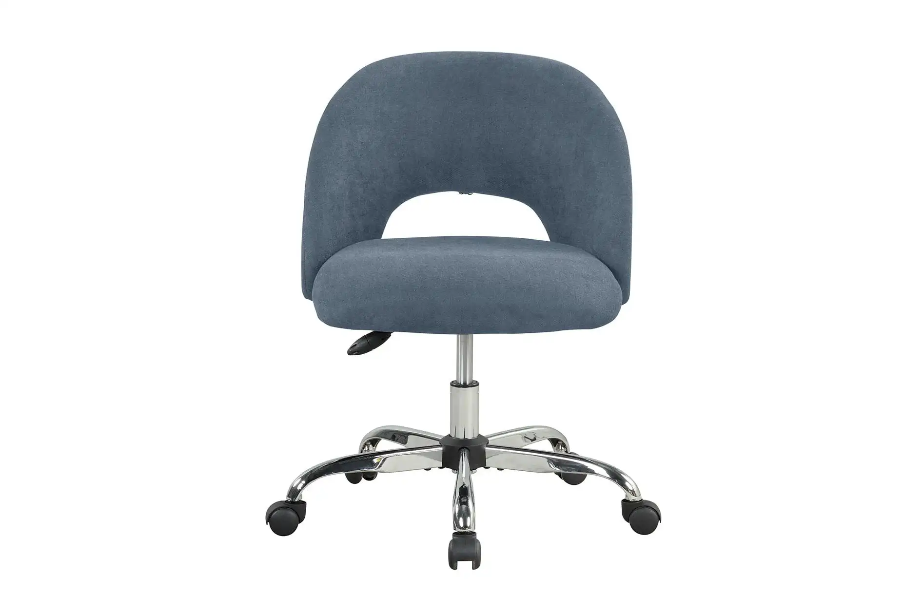 

Mainstays Fabric Upholstered Open Back Office Chair with Casters Grey for Teens and Adults