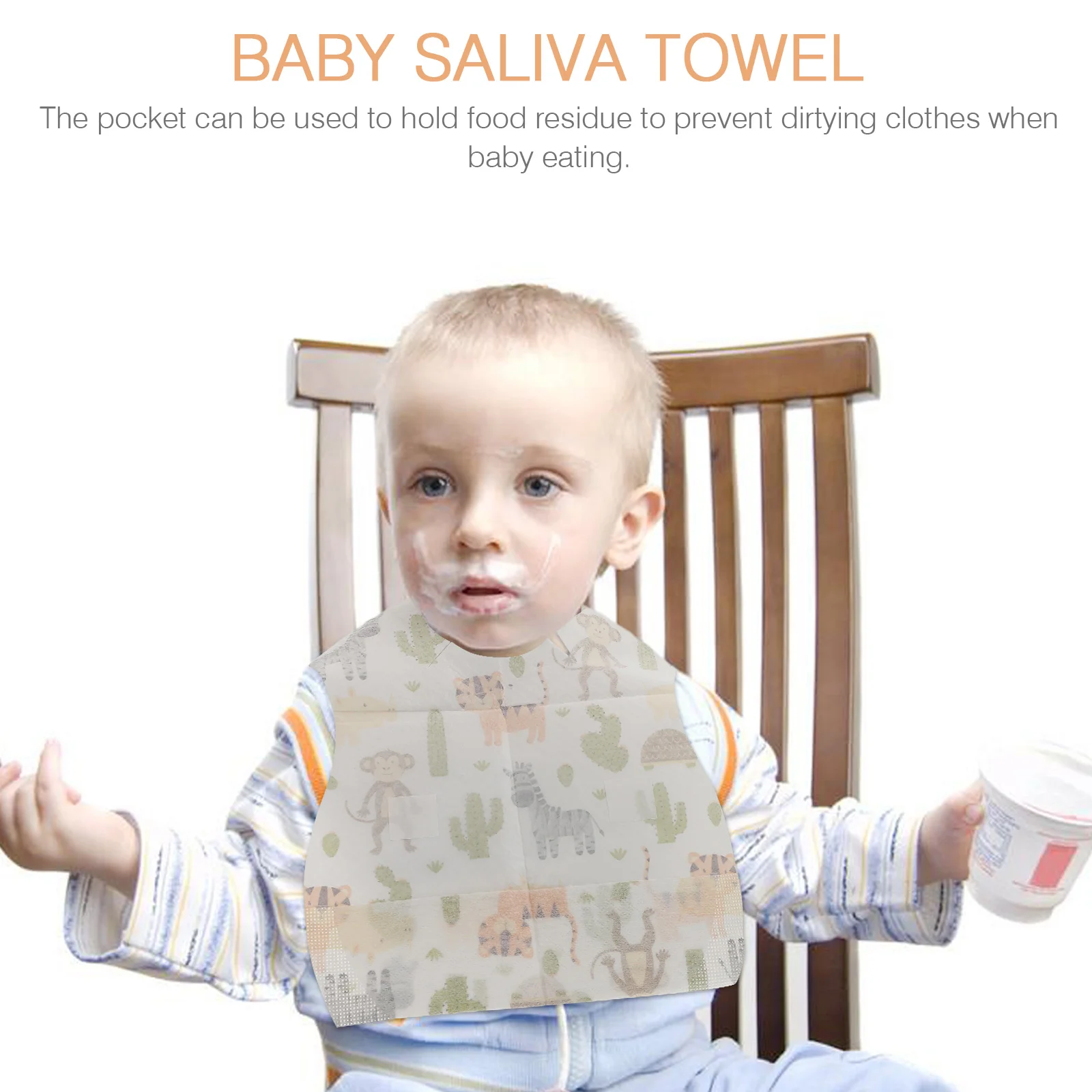 20 Pcs Food Catcher Bib Disposable Baby Bibs Supply Non Woven Cotton Bandana Non-woven Fabric Feeding
20 Pcs Food Catcher Bib Disposable Baby Bibs Supply Non Woven Cotton Bandana Non-woven Fabric Feeding