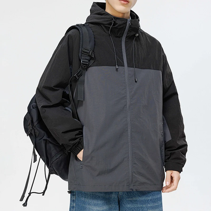 Fall Coat Explosive Varsity Windbreaker Patchwork Color for Men Women Outdoor Casual Street Loose Anti-trend Brand Hooded Jacket
Fall Coat Explosive Varsity Windbreaker Patchwork Color for Men Women Outdoor Casual Street Loose Anti-trend Brand Hooded Jacket