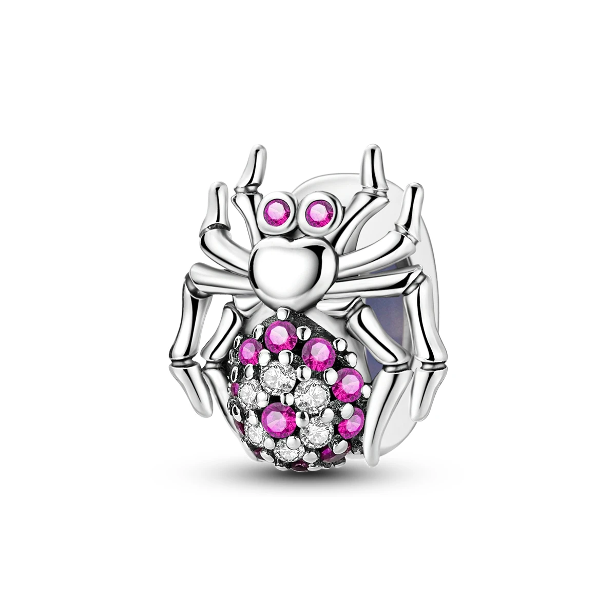 

Cute S925 Sterling Silver Rainforest Spider Gel Positioning Beads Fit Pandora Bracelet Women's Boutique Charm Gift Accessories