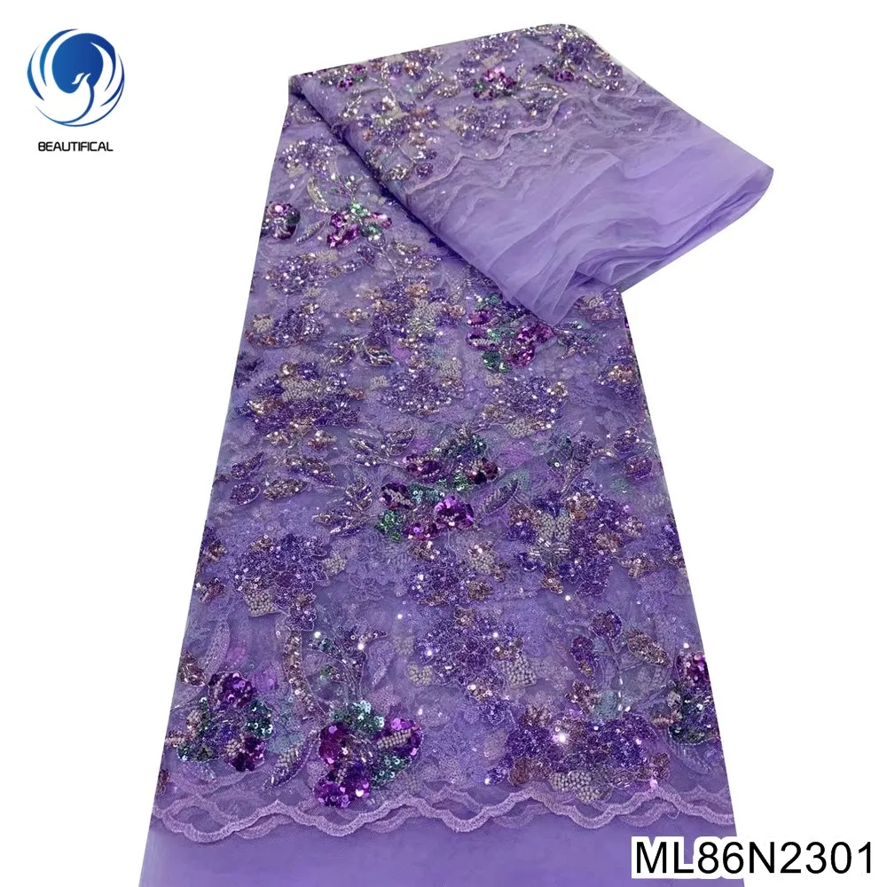 French Heavy Beaded With African Sequins Decorate Tulle Lace Fabric Slim Package Hip Skirt Evening Dress ML86N23 
French Heavy Beaded With African Sequins Decorate Tulle Lace Fabric Slim Package Hip Skirt Evening Dress ML86N23